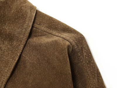 Renouvè Suede Utility Jacket – Espresso Brown